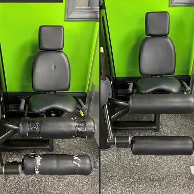before and after Gym Equipment repair in Glasgow and Scotland